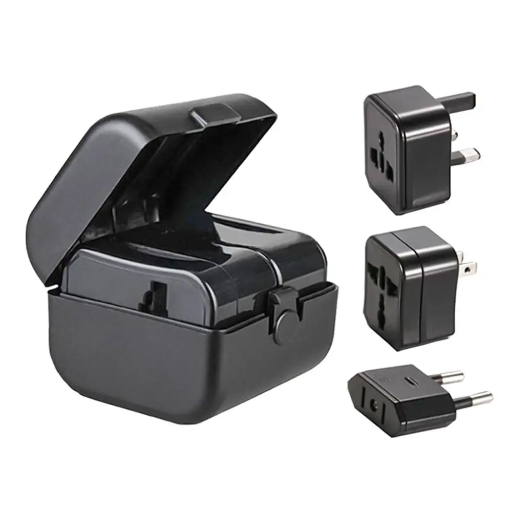 

Universal Travel Plug All In One Adapter with EU US UK AU Plug Global Travel Power Charger Sockets Converter