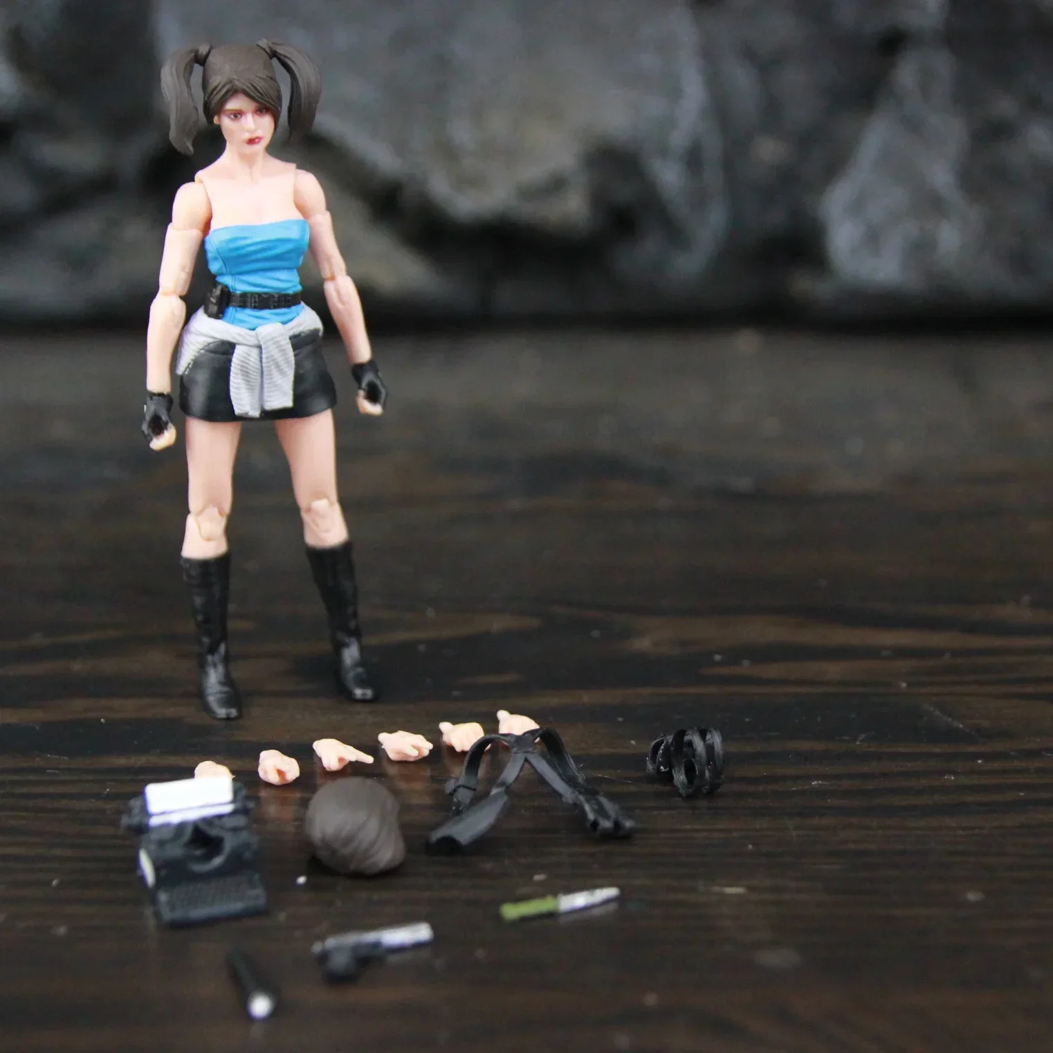 1/18 Borisping Toys Kit Di Pre-Assemblaggio Serie Ak18 3.75 10Cm Action Figure Gk Resident Evil Claigny Jill Pubg Gioco Modello Di Bambola Giocattolo