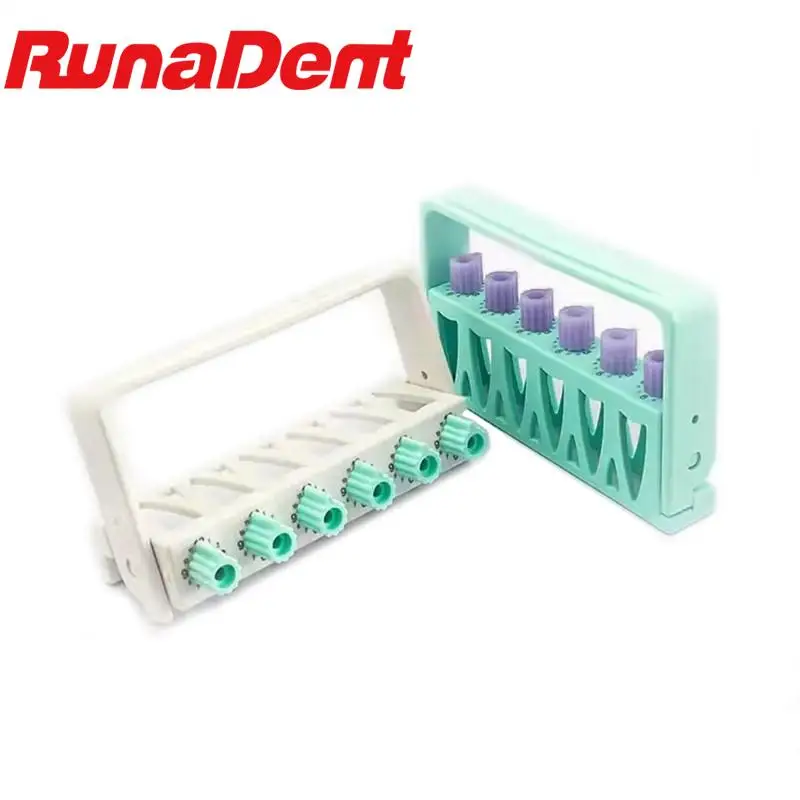 

Dental File Counting Sterilizer Rack 6 Holes Counting 12 Times Autoclavable File Rack