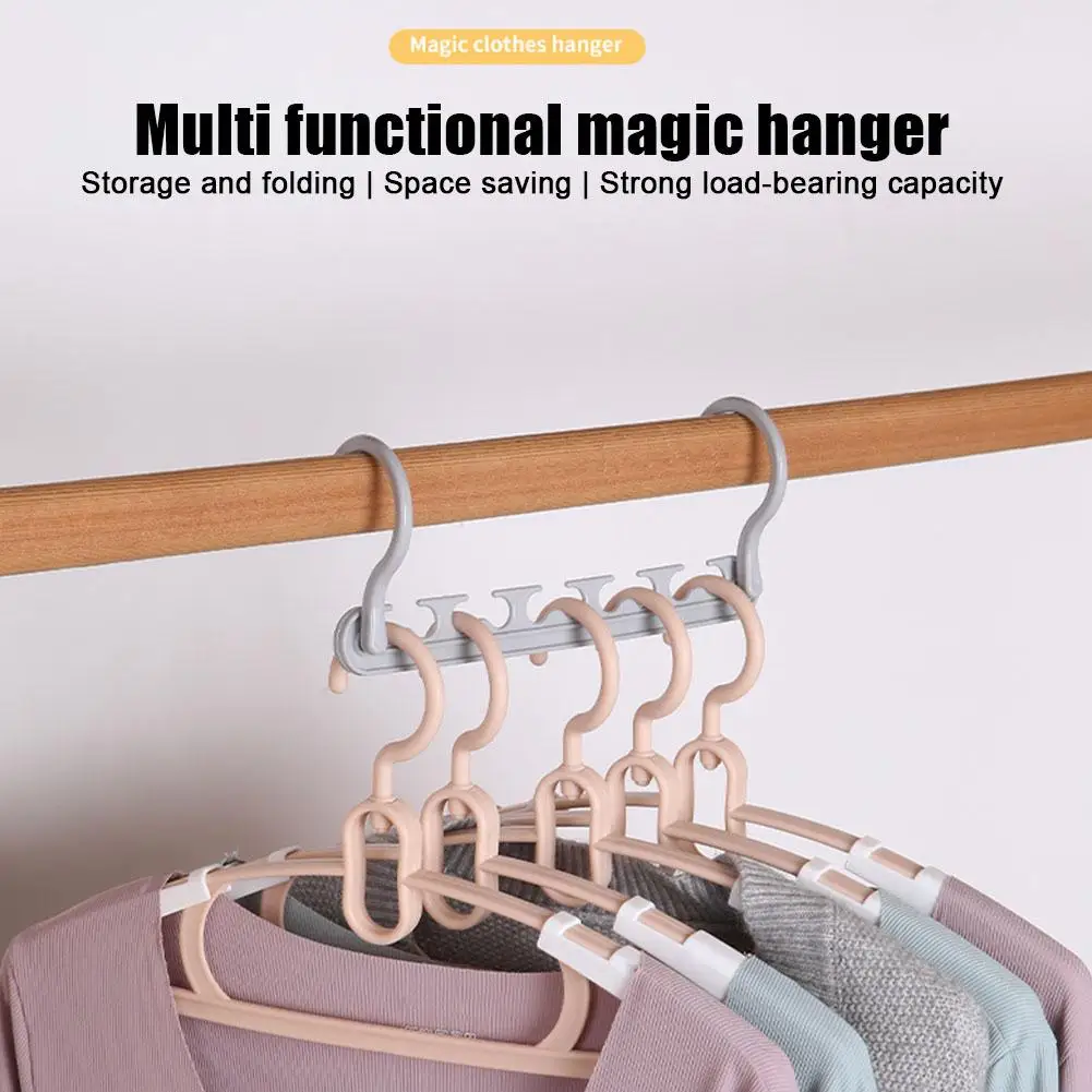 

Magic Multi-port Support Hangers for Clothes Stand Drying Rack Multifunction Plastic Clothes Rack Clothing Storage V4J8