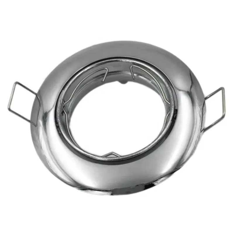 Factory  Hot Sales WH CH SN Steel Round Square GU10 Spotlight Housing Iron MR16 Downlight Fixture  Frame