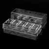1Pc Acrylic Poker Chip Box Exquisite Transparent Storage Container With Lid Coin Collection Box For Mahjong Chess Room 4