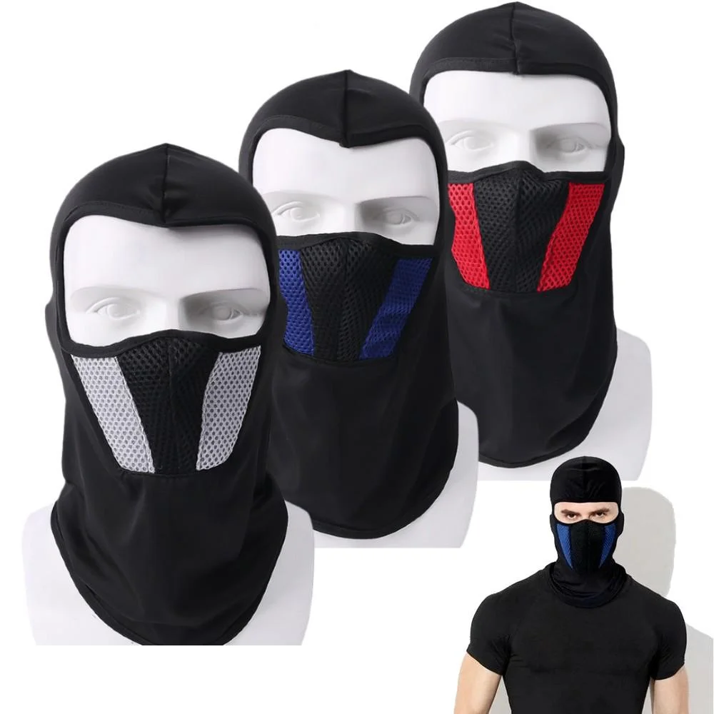 

Summer Breathable Balaclava Motorcycle Full Face Mask Motorbike Cycling Mask Motocross Helmet Hood Moto Riding Neck Face Mask