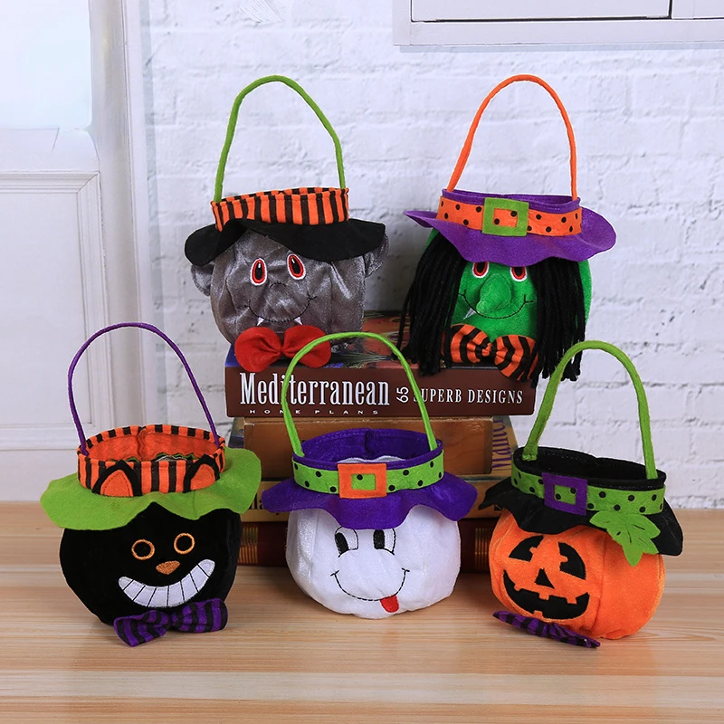 Halloween Zucca Candy Bag Vampire Ghost Witch Tote Bag Regalo Per Bambini Halloween Party Dress Up Puntelli Borsa Dolcetto O Scherzetto 2023