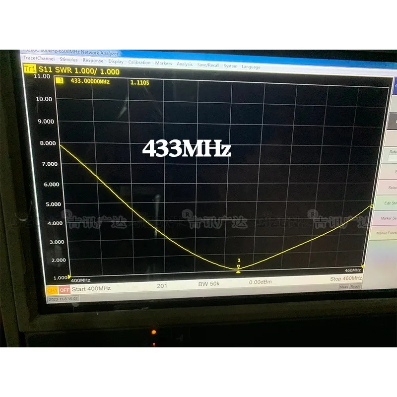 LoRa 433MHz 안테나 실외용 433MHz LoRaWAN 유리섬유 옴니 안테나 N 타입 남성형 장거리 전송 55CM