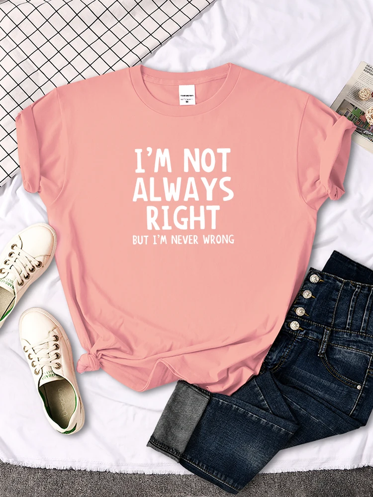 Women's T-Shirt Cool Interesting Letters Printed Tees Female Summer Oversized Tshirt Woman Round Neck Casual Tshirt Tops