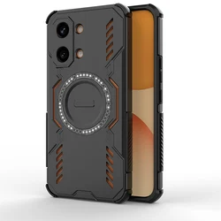 Enhanced Shockproof Magnetic Cell Phone Case - Anti - fall Back Cover for Poco X8 Pro (Black)