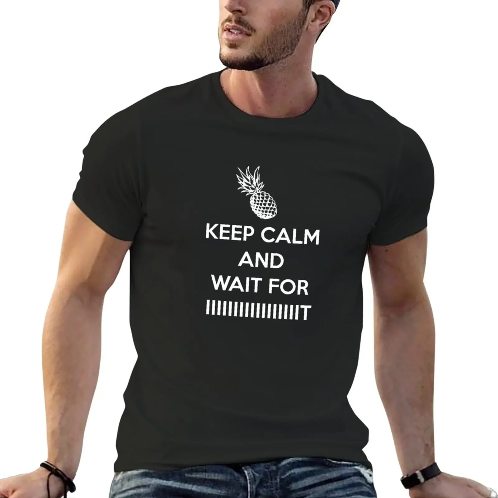 

KEEP CALM!!!! T-Shirt plus sizes heavyweights korean fashion men clothes