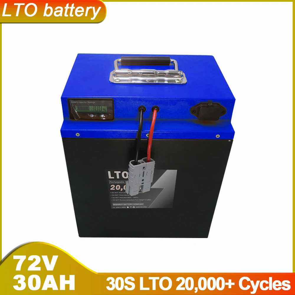 Deep Cycle 72V 30Ah Lto Con Display Lcd Batteria Al Litio Titanato Per Go-Kart Golf Cart Moto Scooter Elettrico Veicolo