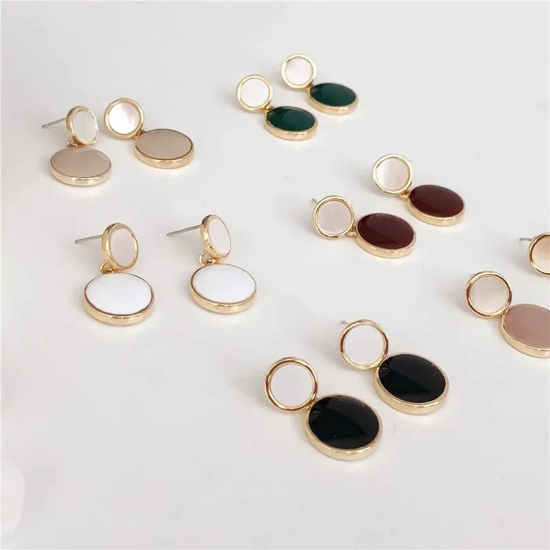 Drop Earrings Drip Glazed Feminine Style
