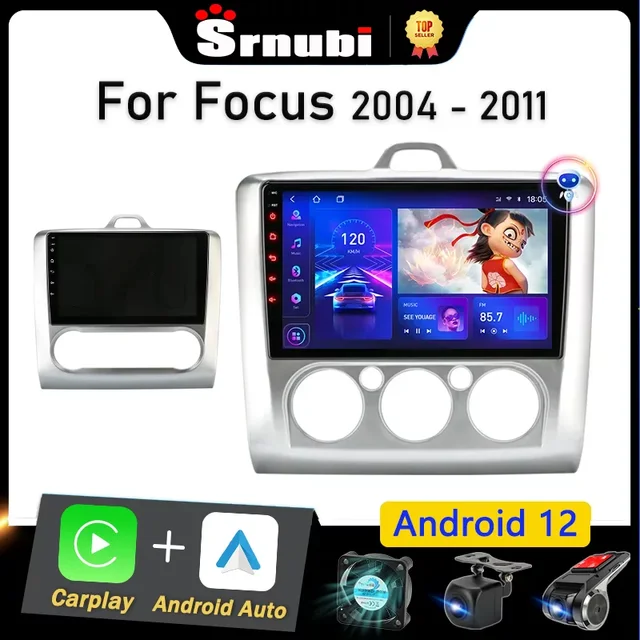 Srnubi Android 12 Car Radio: The Ultimate Multimedia Experience for Ford Focus Owners