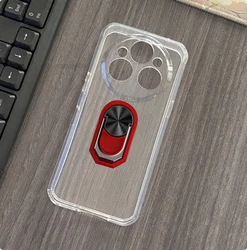 Cover in silicone TPU morbido con anello migliorato e supporto per telefono integrato