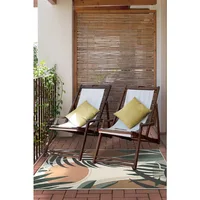 Colorful Outdoor Rug Washable Outdoor Rug for Patio Balcony Front Porch Deck Backyard Desert Sage Tropical Leaves Outdoor Mat 2