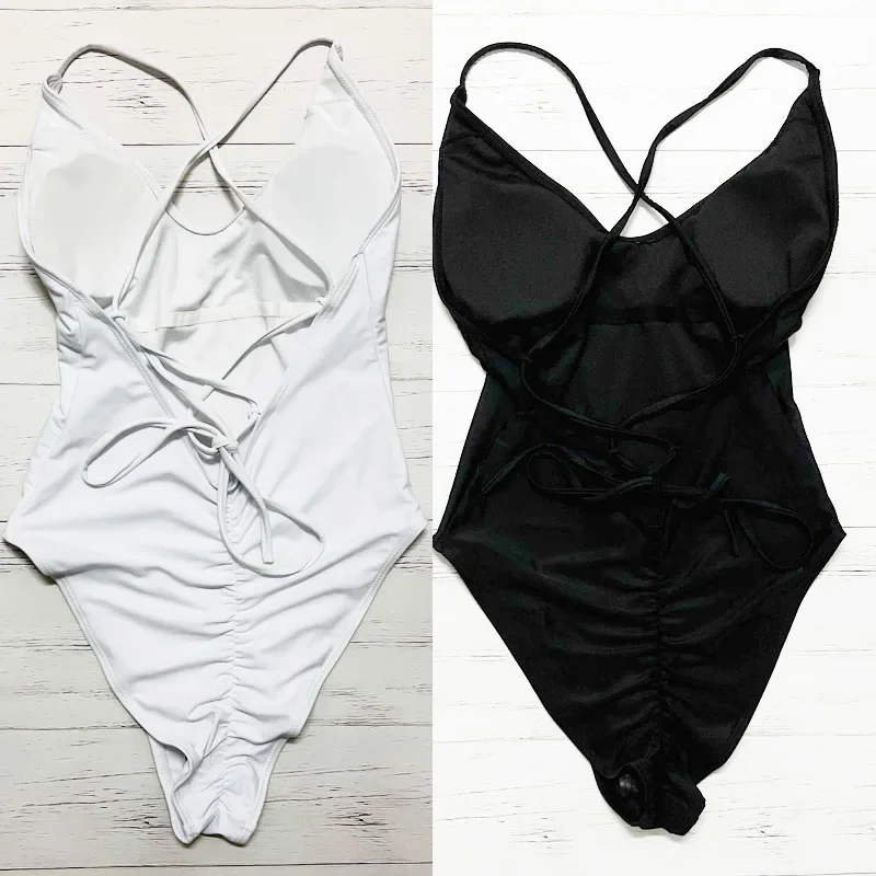 S-3XL Sexy Padded Team Bride One Piece Swimsuit Bride Swimwear Women Gold Pink Print Summer Bathing Suit Cross Back Beachwear 3