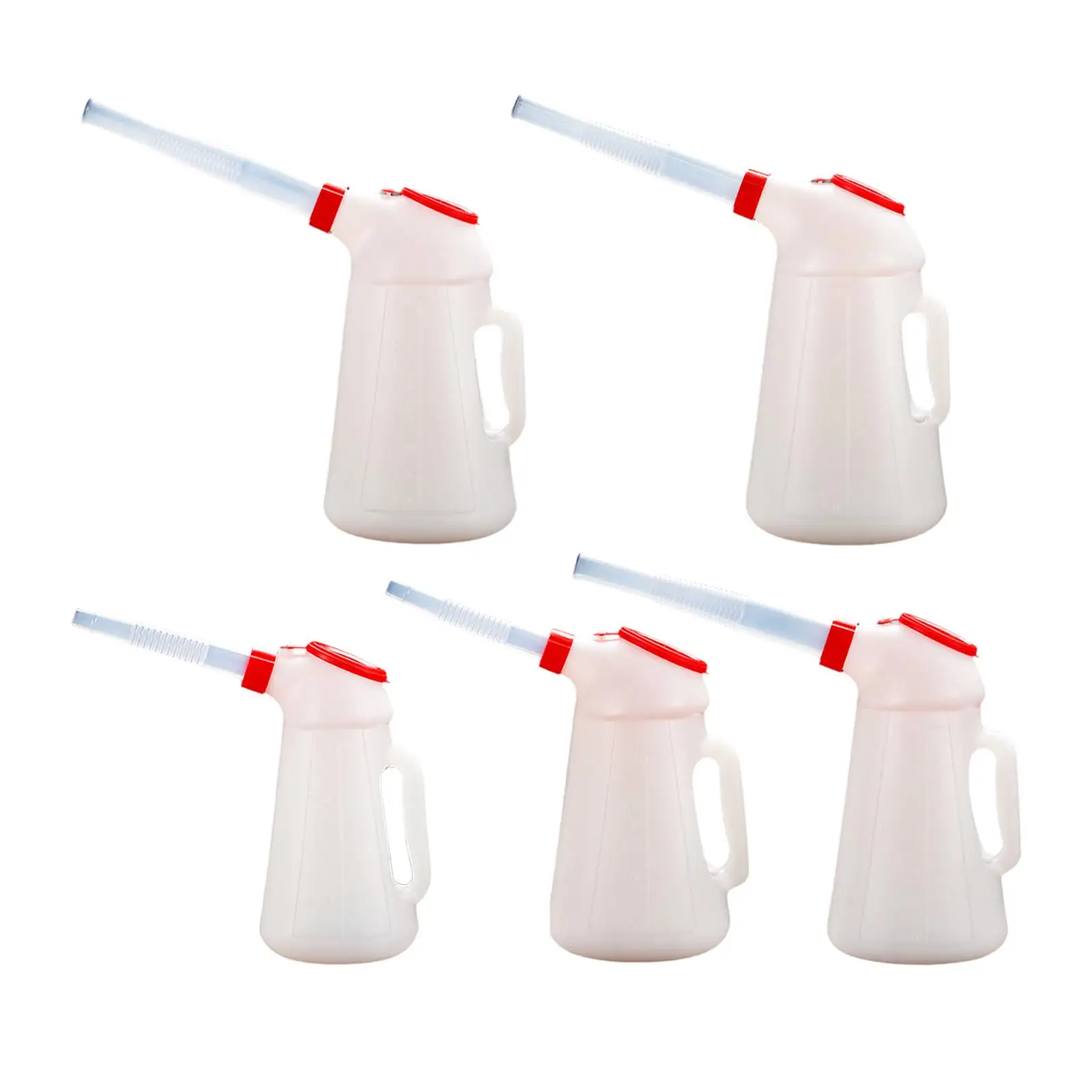 Oil Measuring Container Jug Oil Pots Jug for Automotive Motorcycle Car Fluids Dispenser with Lid Dustproof Cap spout