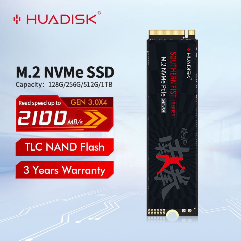 HUADISK M.2 PCIe NVME 128GB 256GB 512GB 1TB M2 2280 NVME SSD Solid State Disk Hard Drive for Laptop&Desktop