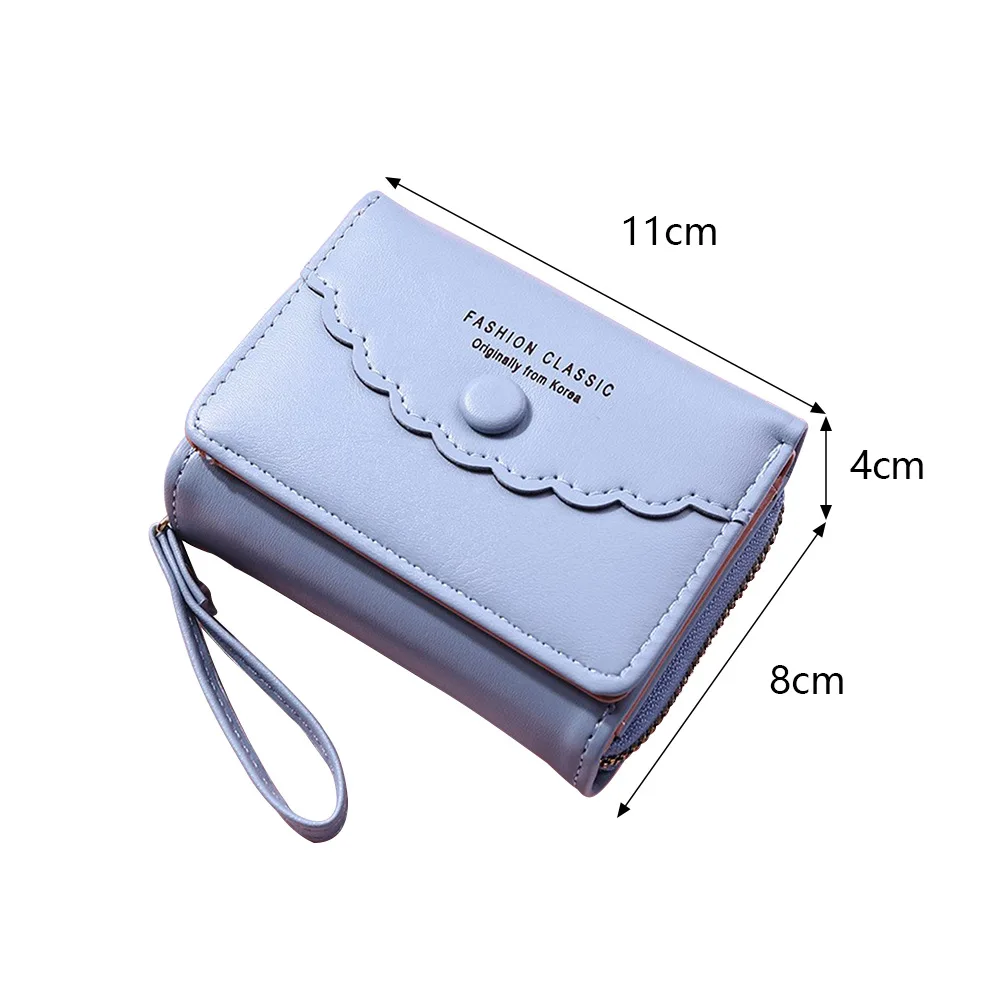 New Women's Purse Zipper Coin Wallet Short Casual Multi Card Bag Card Clip