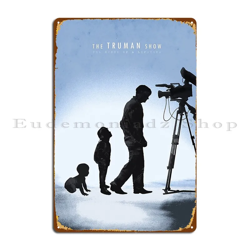 

Truman Show Metal Signs Customized Cinema Club Wall Decor Cinema Tin Sign Poster