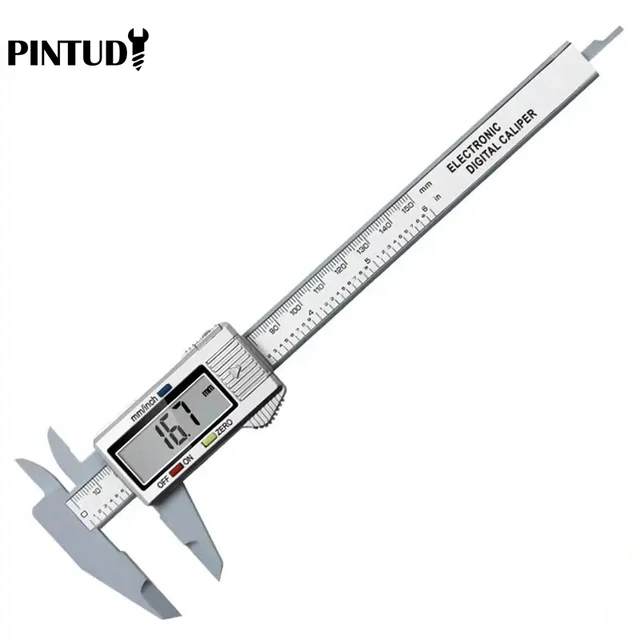 1PC Plastic Vernier Caliper Digital Display Caliper Mini Text Play Caliper Student Vernier Ruler 0 to 150mm Measuring Tool 6