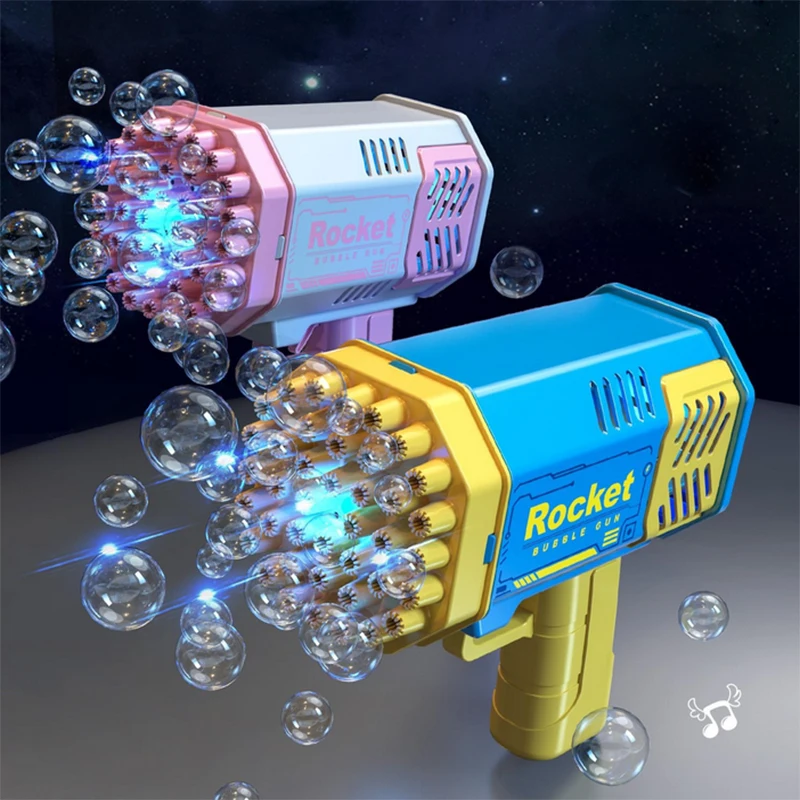 40 Holes Bubbles Gun Wedding Party Birthday Outdoor Cool Toy For Children Summer Toy Gift Portable Soap Bubbles Gun Water Toy 6