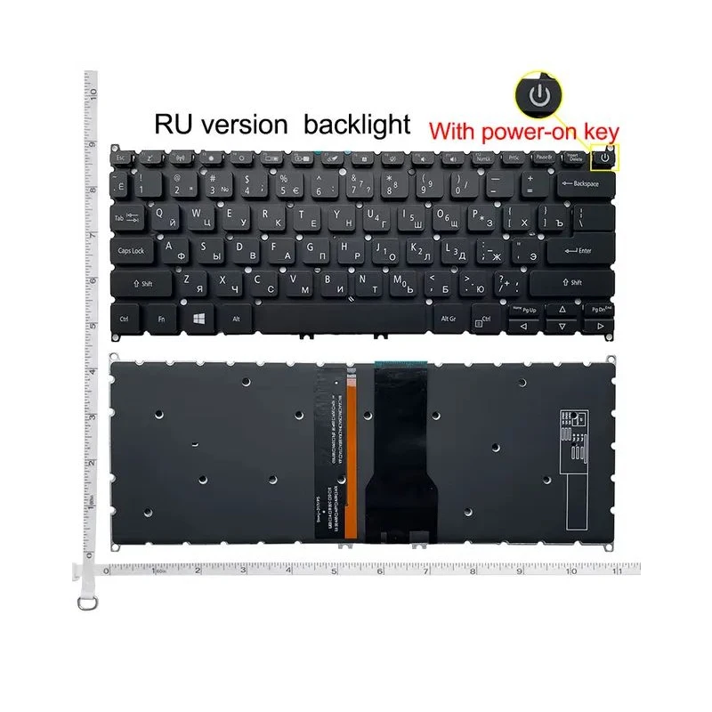

Подсветка XIN-Russian-US клавиатура для ноутбука ACER Spin 5 SF114-32 SP513 -51 52N SP513-53N Swift 3 SF314-54G SF314-56G