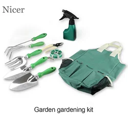Outil de jardinage en acier inoxydable, poignée en plastique, outil de plantation de jardin en plein air, légumes et fleurs, extracteur de maison, pelle pointue, ensemble de râteaux 