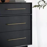 มือจับลิ้นชักทองเหลืองยาว มือจับตู้เสื้อผ้า มือจับประตูตู้ครัว อุปกรณ์ครัว มือจับตู้เก็บของ มือจับตู้เสื้อผ้า มือจับเฟอร์นิเจอร์ 4