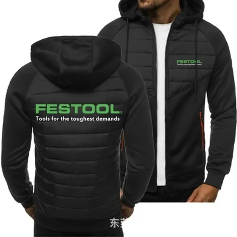 

2023 New Men Hoodies for Festool Tools Spring Autumn Jacket Casual Sweatshirt Long Sleeve Zipper Hoody