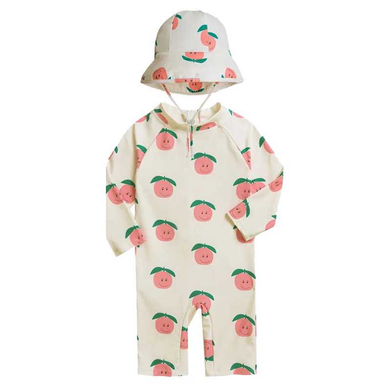 Children's one-piece swimsuit sun protection quick-drying baby underwater swimming suit boys and girls swimwear toddler swimsuit