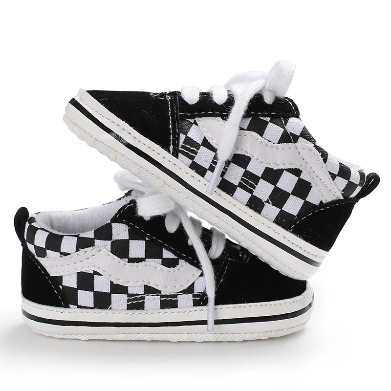Newborn Baby Canvas Shoes Anti-slip Soft Baby Boy Girl Sneakers Casual Multi-Color Toddler First Walkers Crib Shoes 6
