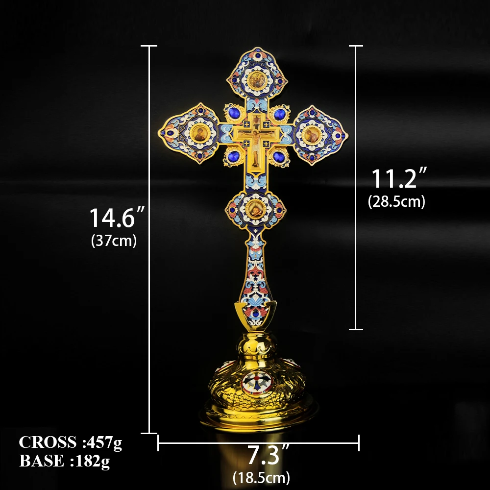 Orthodox Cross For Hand Blessing Articulos Religiosos Decoration Catolicos Church Cruz Pectoral Handheld Wooden Cross Wooden Cross Pectoral Cross Necklace Gold Cross Necklace