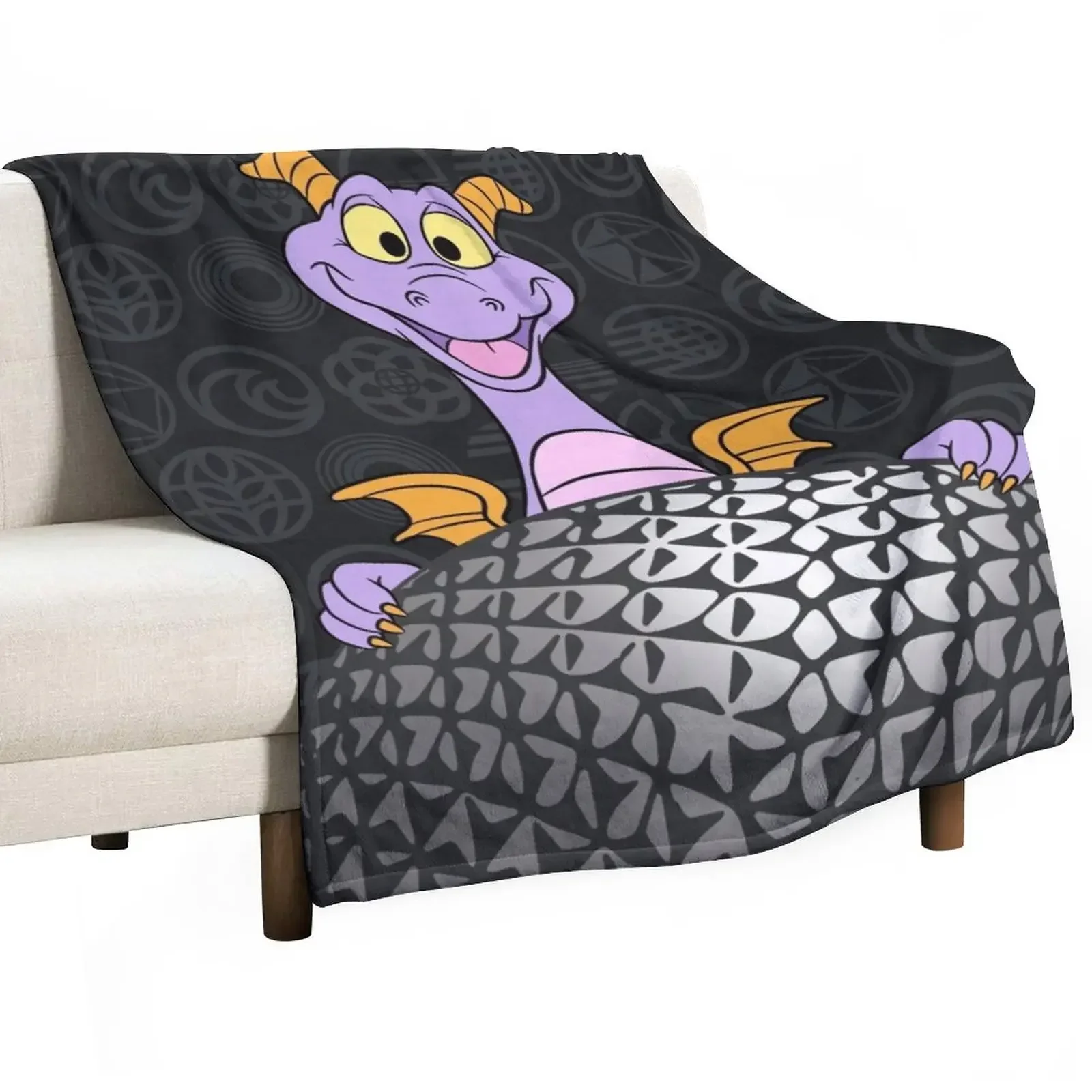 

Figment BLK SSE Icons Throw Blanket Cute Beautifuls christmas gifts Luxury Throw Blankets