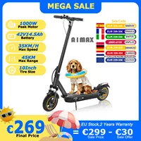 Trottinette électrique AOVOPRO TX01, moteur puissant 500W, 35KM/H, 45KM, 42V14.5AH, pneus pneumatiques de 10 pouces, pliable intelligente, A1MAX EScooter 1