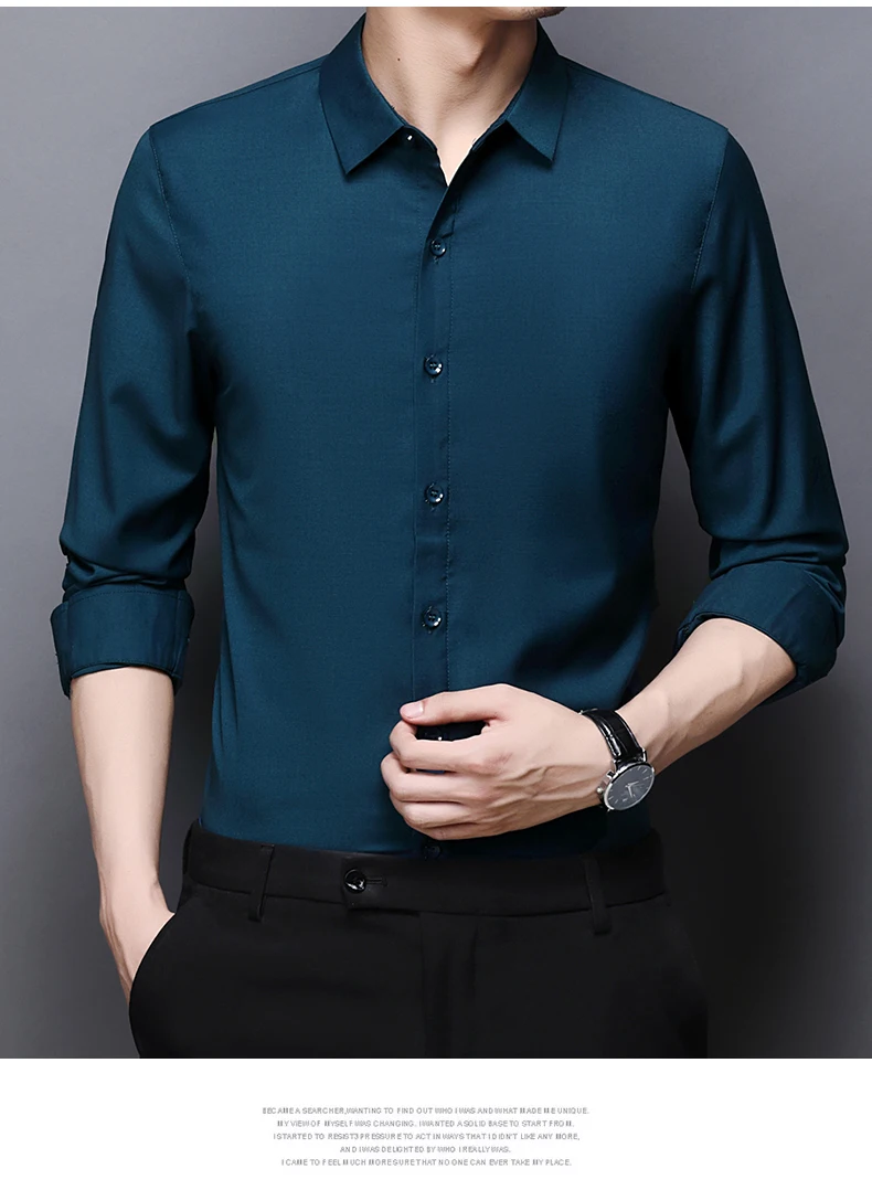 short sleeve button up Top Quality New Fashion Brand  Slim Fit Mens Fashion Dress Shirts Formal Long Sleeve Solid Color Casual Korean Dress Clothes designer short sleeve shirts