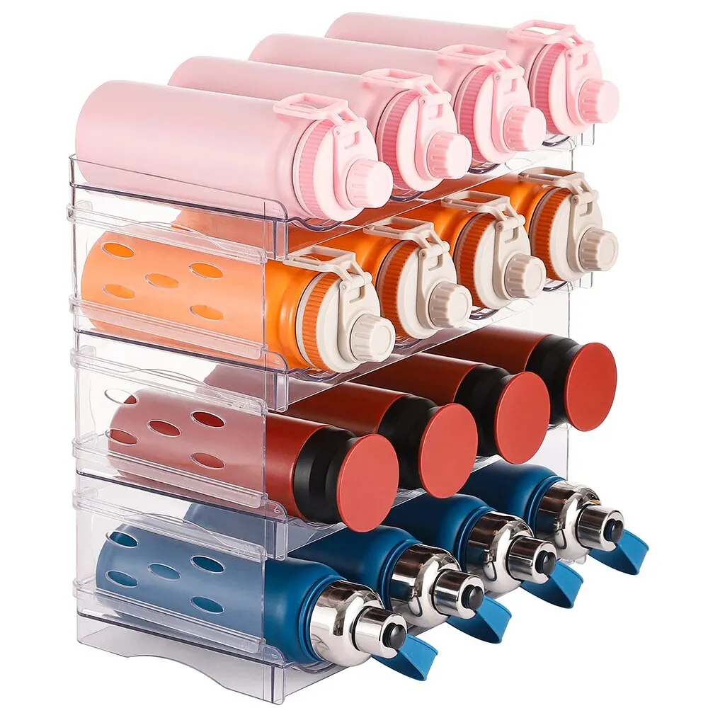 Wasserflaschen Organizer 6-Fach - Acryl Ständer Für Vorratsschrank & Küche