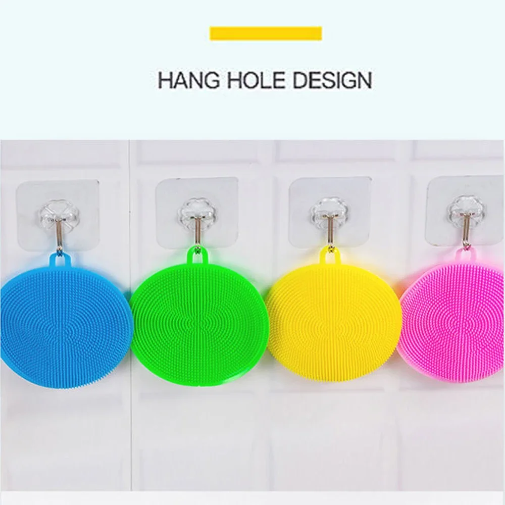 Silicone Dish Cloth Non Oily Kitchen Special Dishwashing Brush Dishwashing Cleaning Brush Scouring Pad And Rag
