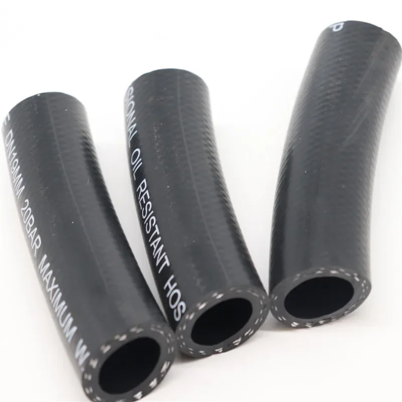 PATIKIL Tubo Lubrificante Olio 10mm ID x 14mm OD 1m, Tubo Gomma per Acqua, Nero