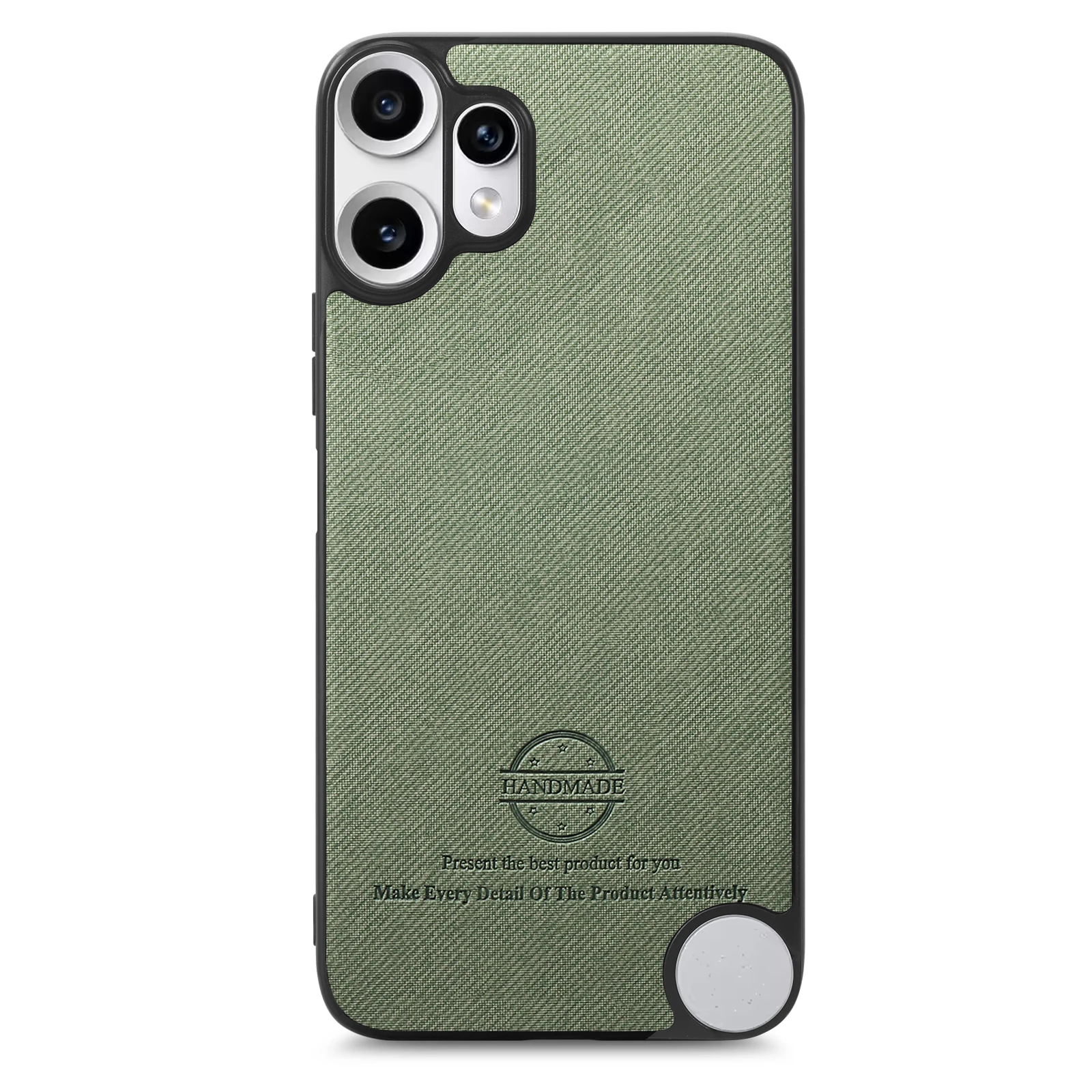 Matte PU Leather Shockproof Phone Case with Soft TPU Frame Protection