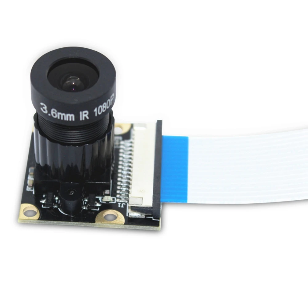 카메라 모듈 비 야간 투시경 버전, 라즈베리 파이 75 도 3.6mm, 초점 조절 가능, 1080P HD 웹캠, 5MP OV5647