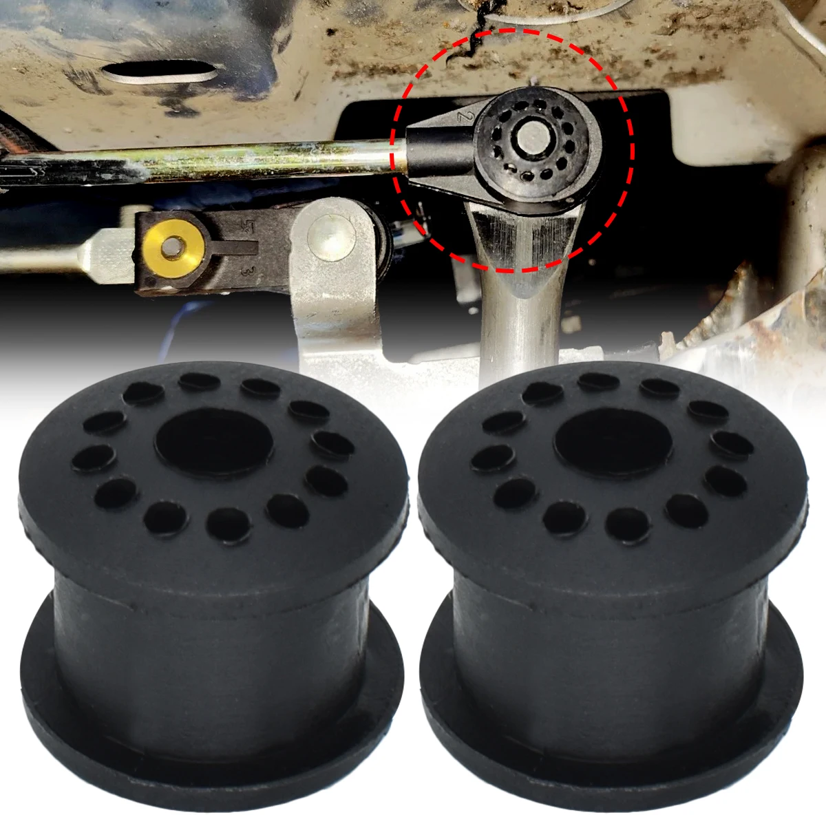Gear Shifter 2X Manual Gearbox Transfer Case Shift Rod Lever Linkage Cable Bushing For Chrysler Dodge Neon Lancia Voyager Jeep Liberty