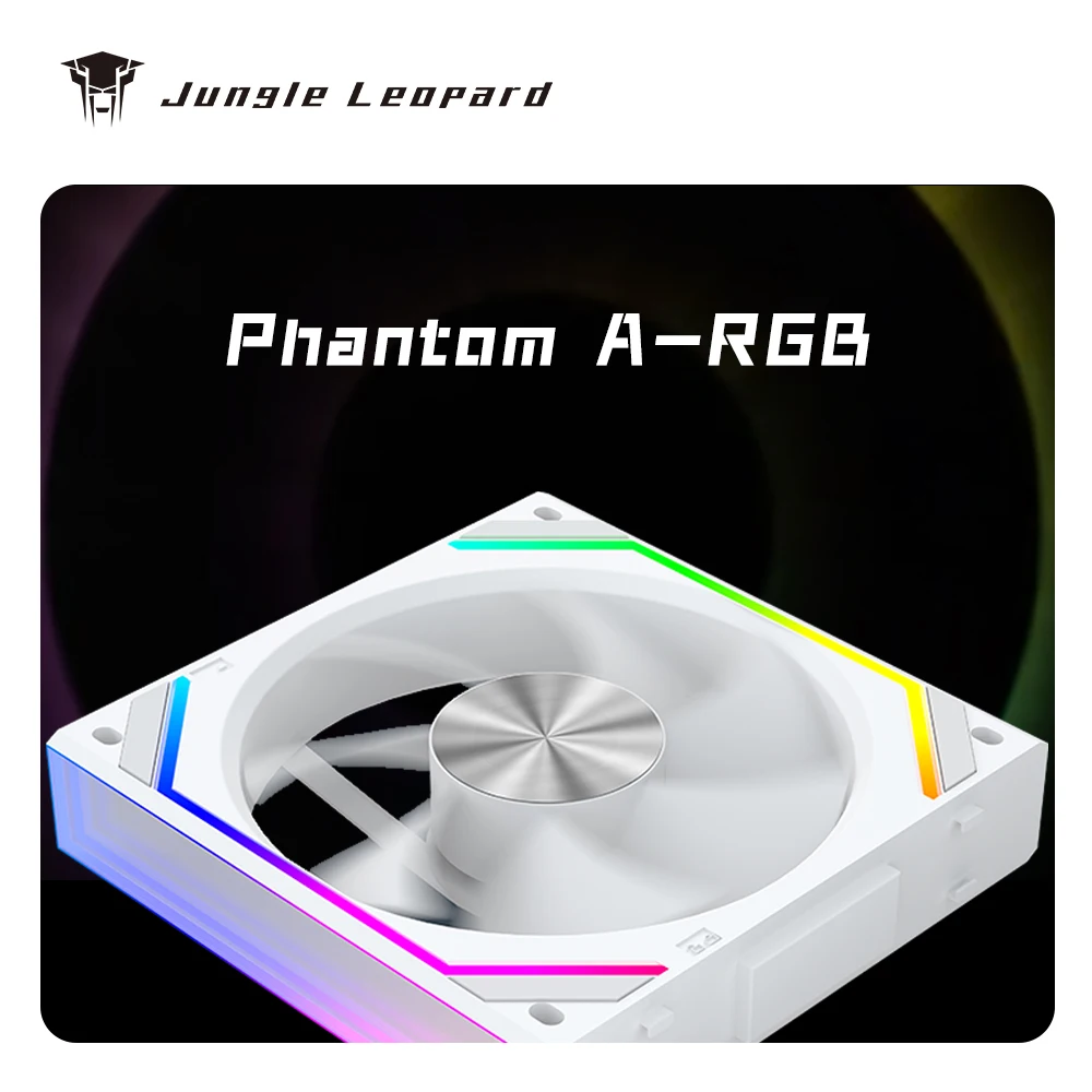 정글 레오파드 케이스 선풍기 V2RS 매직 블록 프리 스플라이싱 120mm PC 컴퓨터 12V 섀시 선풍기 리안 3 핀 5V ARGB 디바인 라이트 리
