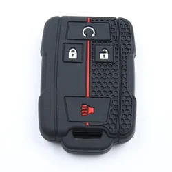 Premium Silicone Car Key Cover with Key Ring - Smart Auto Accessories (Black)