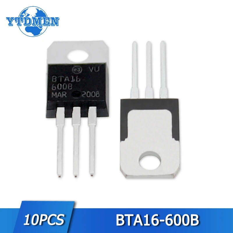 10 шт. BTA16-600B набор транзисторов BTA16 16A 600 в ТРИАК Alternistor TO-220 комплект логического