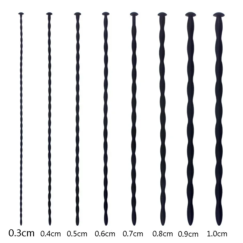 30CM Long Silicone Urethral Sound Catheter Penis Plug Male Masturbator Penis Inserts Stimulation Dilator Chastity Adult Sex Toys urethral dilator silicone urethral dilator
