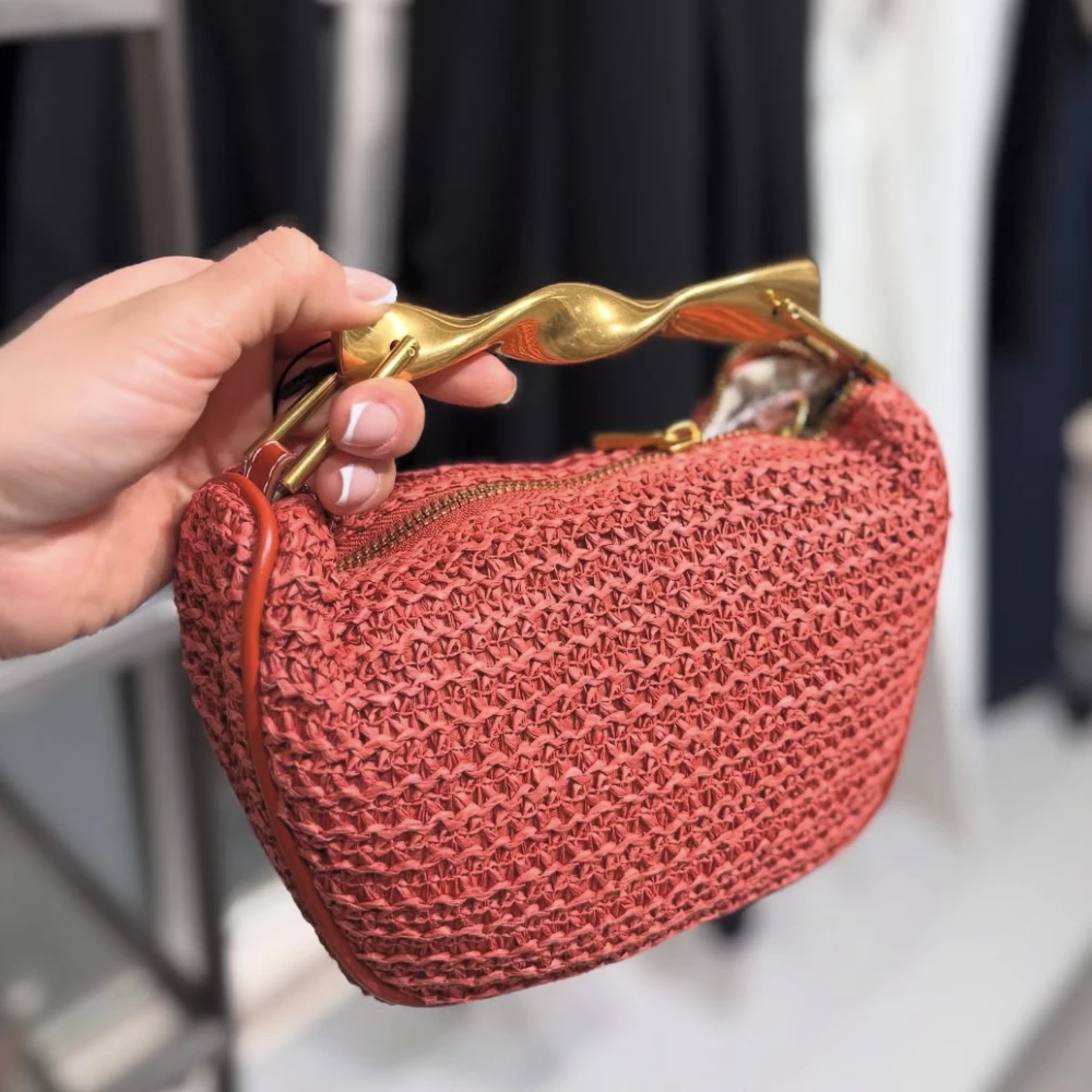 【新品未使用】Braid Rattan Tote Bag DHgate.com:Straw Beach Shoulder Bag for Women - Woven Rattan