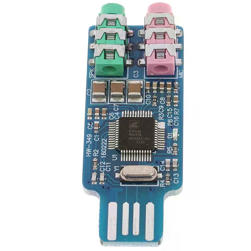 CM108 USB 드라이브 무료 USB 사운드 카드 노트북 컴퓨터 외부 사운드 카드 모듈