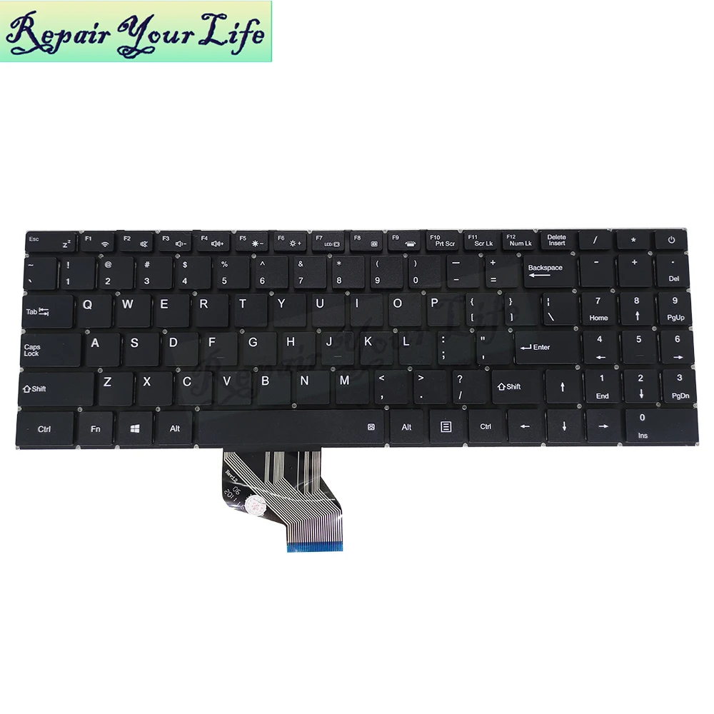 Substituição do Teclado do Portátil para Hasee Kingbook Inglês dos Eua X55a1 Hins01 X57a1 X57s1 X55s1 Xk-hs127 Mb3301006 Novo