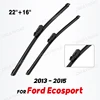 Wiper LHD Front Wiper Blades For Ford Ecosport 2013 - 2015 Windshield Windscreen Window Car Rain Brushes 22''+16'' 1