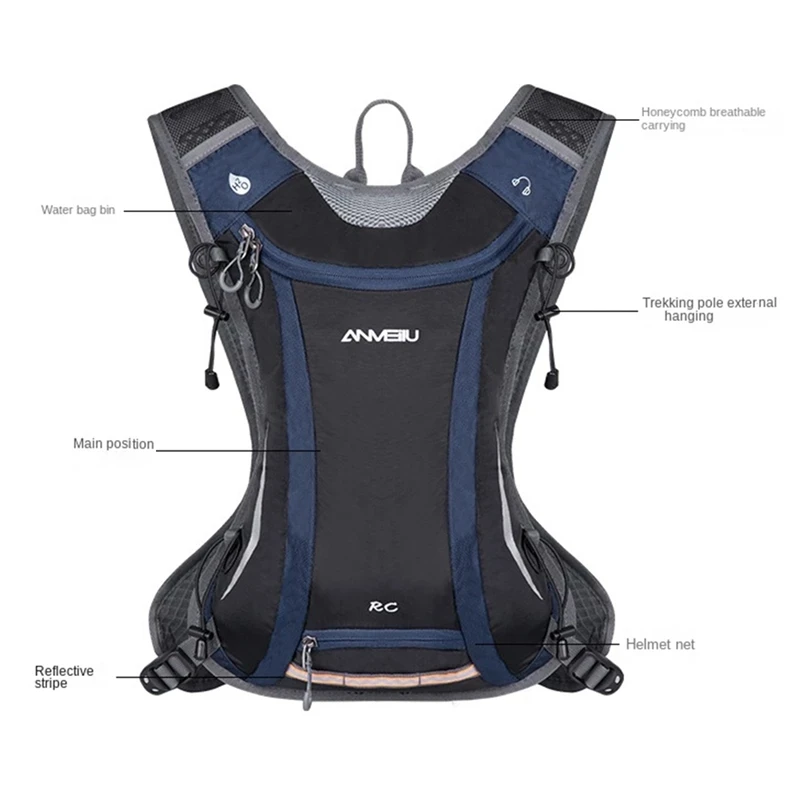 Outdoor Sports Cycling Knapsack Hiking Marathon Running Vest Backpack Bag For Trekking Jogging Hydration Backpack Bags