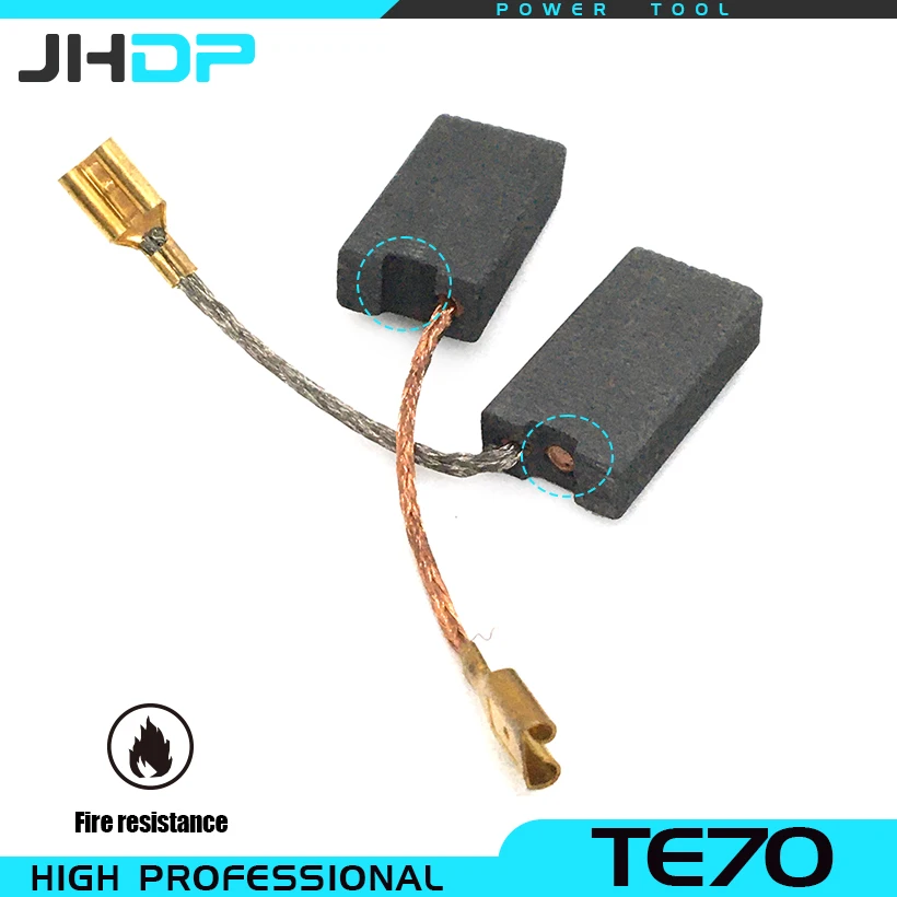 2 Pezzi Spazzola Di Carbone Sostituire Per Hilti Te70 Te76 Te40 Te50 Te60 Te 70 76 40 50 60 22.5*12.5*6Mm Senza Auto E Con Spedizione Veloce Automatic